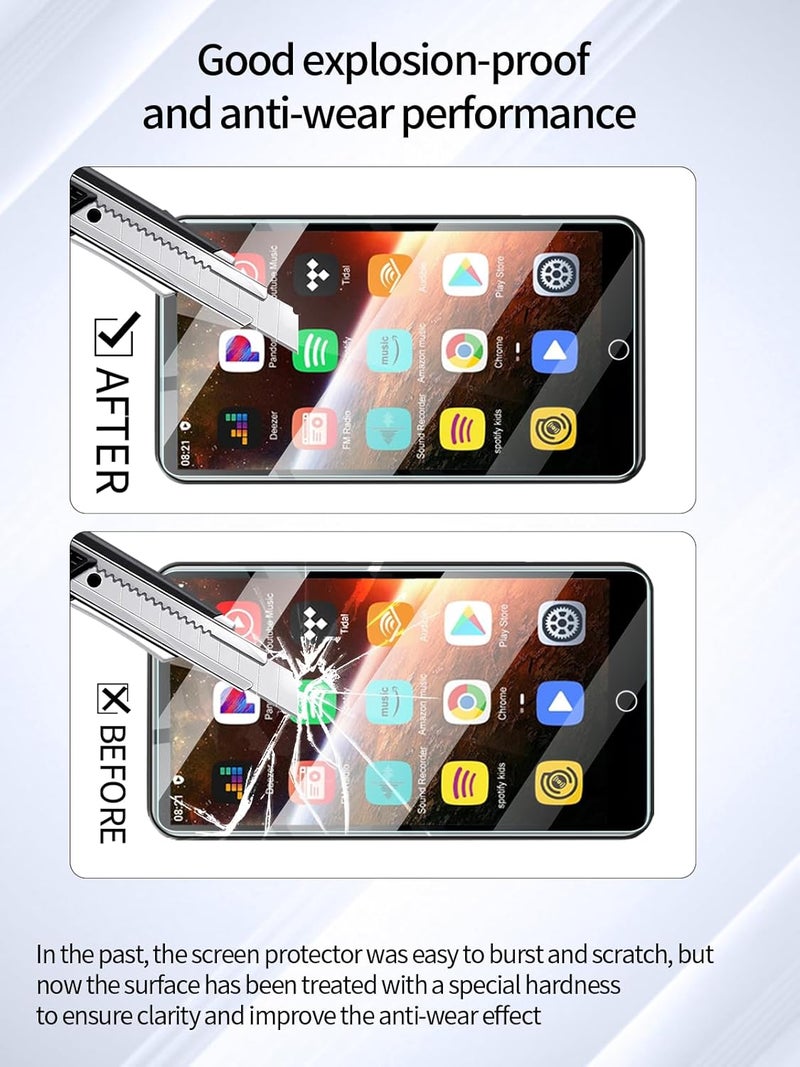 UYRUREL Screen Protector for Diofox MP3 Player 4-inch Touch Screen MP3 Player, High-definition Scratch Resistant Film,HD Clear, Bubble Free with Easy Installation Kit, 3 Pack. - Image 3